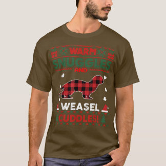 Weasel Lovers Xmas Gifts Cute Weasel - Kerstmis Oe T-shirt