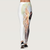 Weasel Magic Humor Totem Harmony Waterverf Mysti Leggings (Achterkant)
