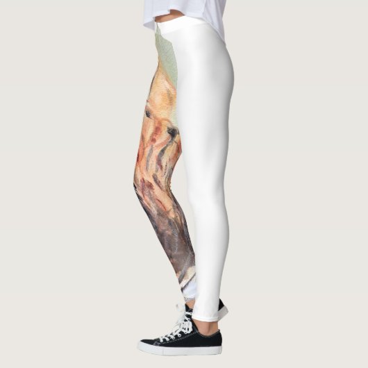 Weasel Magic Humor Totem Harmony Waterverf Mysti Leggings (Links)