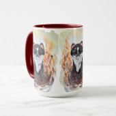 Weasel Magic Humor Totem Harmony Waterverf Mysti Mok (Voorkant links)