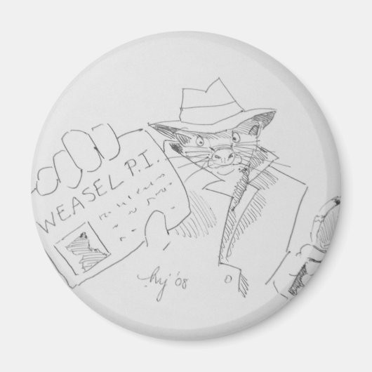 Weasel P.I. Magneet (Voorkant)