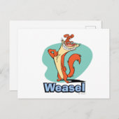 Weasel Proud Character Graphic Briefkaart (Voorkant / Achterkant)