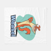 Weasel Proud Character Graphic Fleece Deken (Voorkant (Horizontaal))