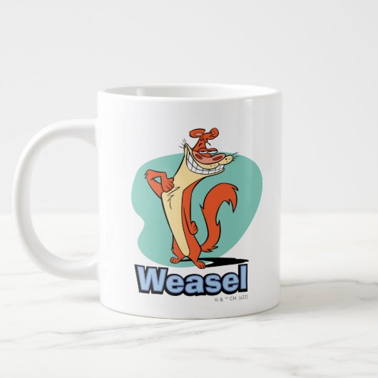 Weasel Proud Character Graphic Grote Koffiekop (Links)