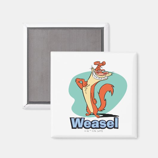 Weasel Proud Character Graphic Magneet (Voorkant / Achterkant)