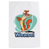 Weasel Proud Character Graphic Medium Cadeauzakje (Voorkant)