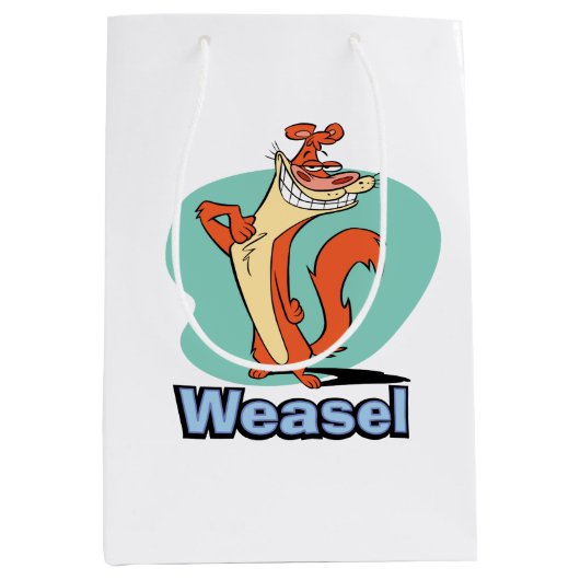 Weasel Proud Character Graphic Medium Cadeauzakje (Voorkant)