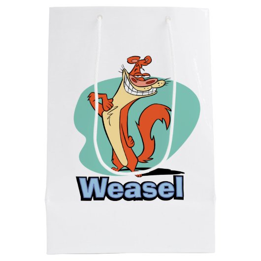 Weasel Proud Character Graphic Medium Cadeauzakje (Achterkant)