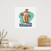 Weasel Proud Character Graphic Poster (Keuken)