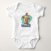 Weasel Proud Character Graphic Romper (Voorkant)