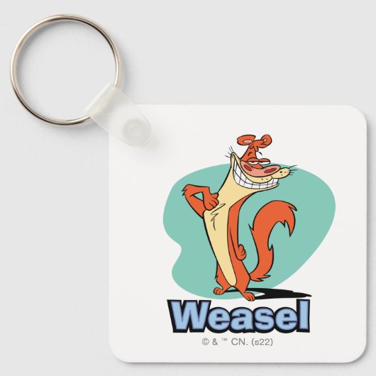Weasel Proud Character Graphic Sleutelhanger (Voorkant)