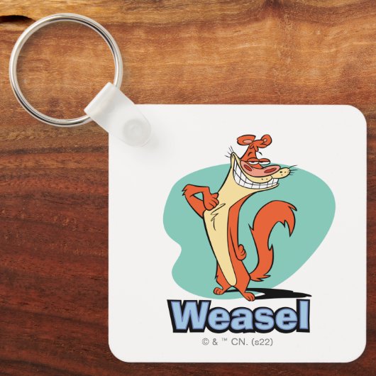 Weasel Proud Character Graphic Sleutelhanger (Voorkant)