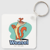 Weasel Proud Character Graphic Sleutelhanger (Achterkant)