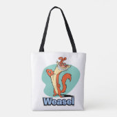 Weasel Proud Character Graphic Tote Bag (Achterkant)