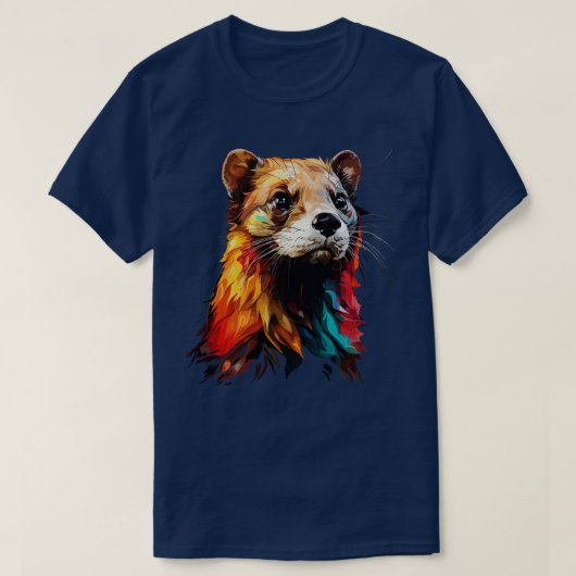 Weasel Rainbow T-shirt (Design voorkant)