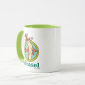 Weasel Thumbs Up Character Graphic Mok (Voorkant links)