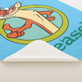 Weasel Thumbs Up Character Graphic Sherpa Deken (3/4)