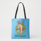 Weasel Thumbs Up Character Graphic Tote Bag (Voorkant)