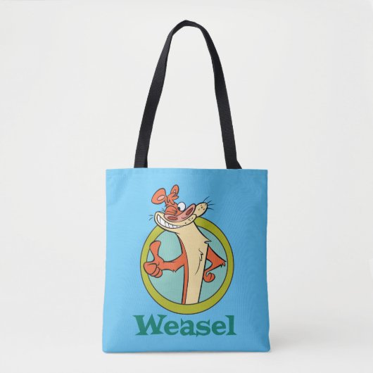Weasel Thumbs Up Character Graphic Tote Bag (Voorkant)