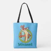 Weasel Thumbs Up Character Graphic Tote Bag (Achterkant)