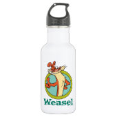 Weasel Thumbs Up Character Graphic Waterfles (Voorkant)