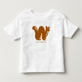 Weasel Wild Animal Alphabet Kinder Shirts (Voorkant)