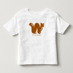 Weasel Wild Animal Alphabet Kinder Shirts
