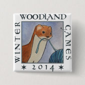 weasel winterbebodspelen 2014 vierkante button 5,1 cm (Voorkant)