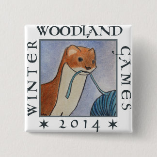weasel winterbebodspelen 2014 vierkante button 5,1 cm