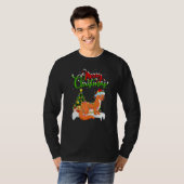 Weasel Xmas Decorations Santa Weasel Christmas T-shirt (Voorkant volledig)