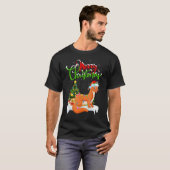 Weasel Xmas Decorations Santa Weasel Christmas T-shirt (Voorkant volledig)