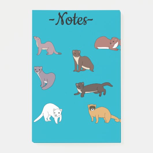Weasels  post-it® notes (Voorkant)