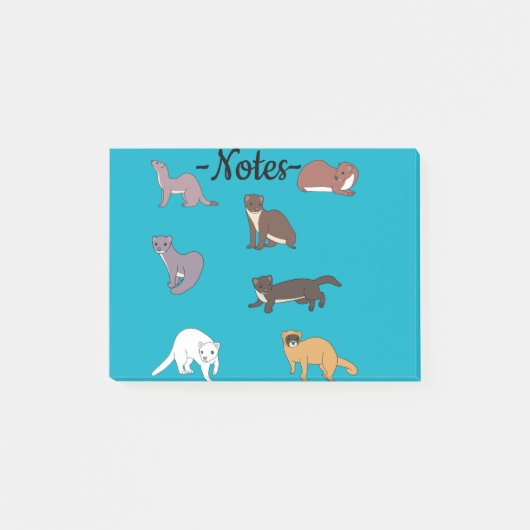 Weasels  post-it® notes (Voorkant)