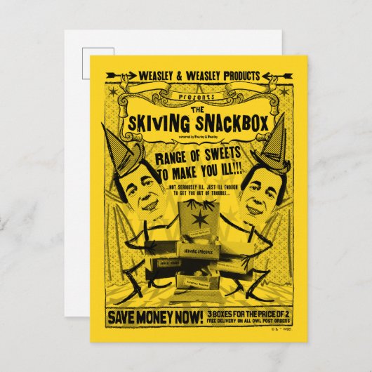 Weasley en weesley briefkaart (Voorkant / Achterkant)