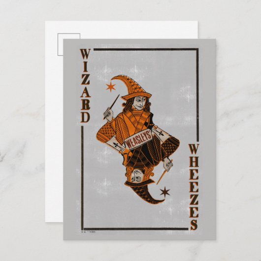 Weasleys Card Back Briefkaart (Voorkant / Achterkant)