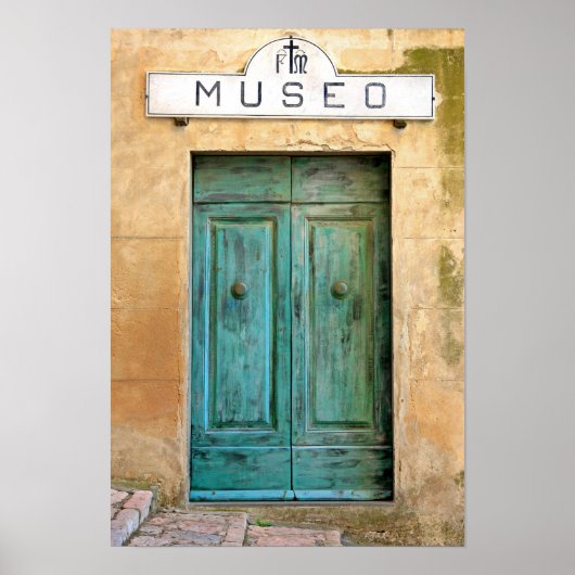 Weathed Museo Deur Poster (Voorkant)