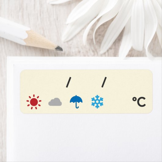 Weather and Date Labels 天気＆日付シール ラベル (Insitu)