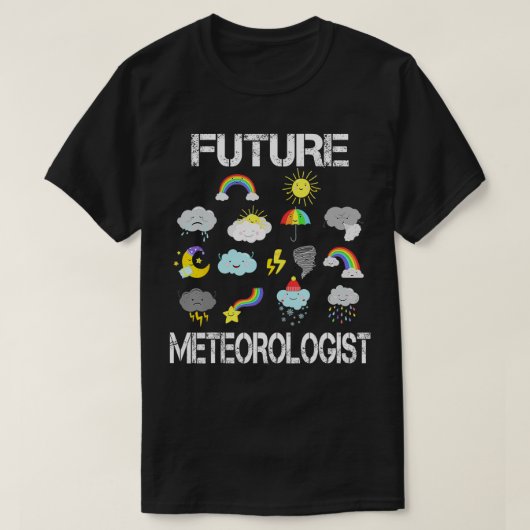 Weather Forecasting Future Meteoroloog Meteorolo T-shirt (Design voorkant)
