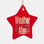 Weather Man Extraordinaire Keramisch Ornament (Rechts)