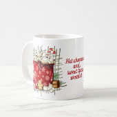 Weather met warme chocolade koffiemok (Voorkant links)
