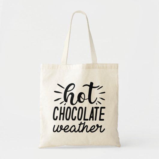 Weather met warme chocolade tote bag (Voorkant)