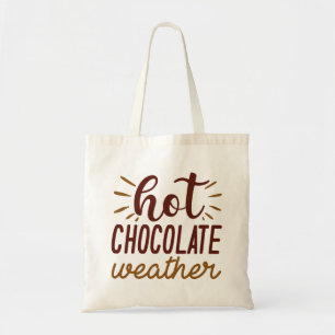 Weather met warme chocolade tote bag