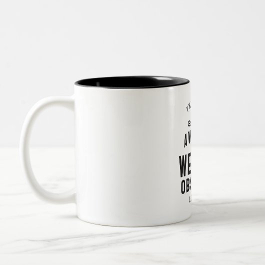 Weather Observer Job Title Occupation Tweekleurige Koffiemok (Links)