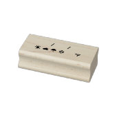 Weather, Temperature & Date - Fahrenheit Rubberstempel (Stempel)