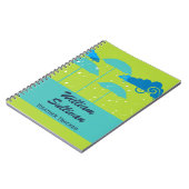 Weather Tracker Green Blue Notitieboek (Linkerzijde)