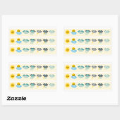 Weather tracker Journal Sticker sheet (Vel)