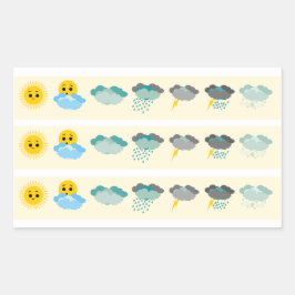 Weather tracker Journal Sticker sheet