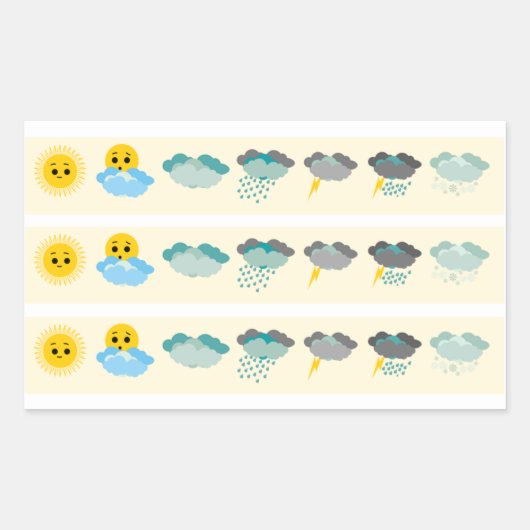 Weather tracker Journal Sticker sheet (Voorkant)