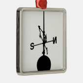 Weather Vane Metalen Ornament (Rechts)