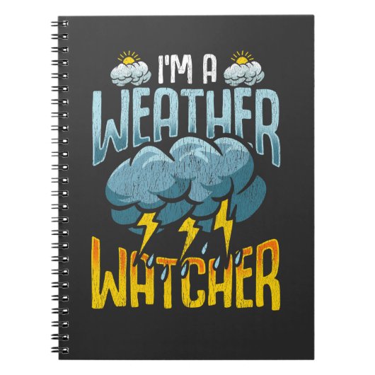 Weather Watcher Humor Funny Meteorology Profession Notitieboek (Voorkant)